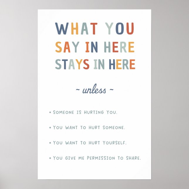 What You Say in Here Stays in Here Poster (Front)