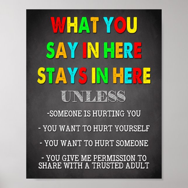 What You Say in Here Stays in Here Poster (Front)