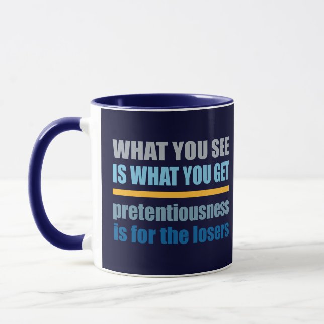 What You See Is What You Get mug (Left)