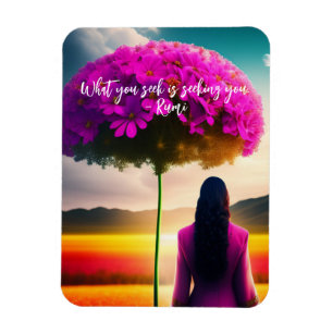 What You Seek Dreamscape Rumi Quote Magnet