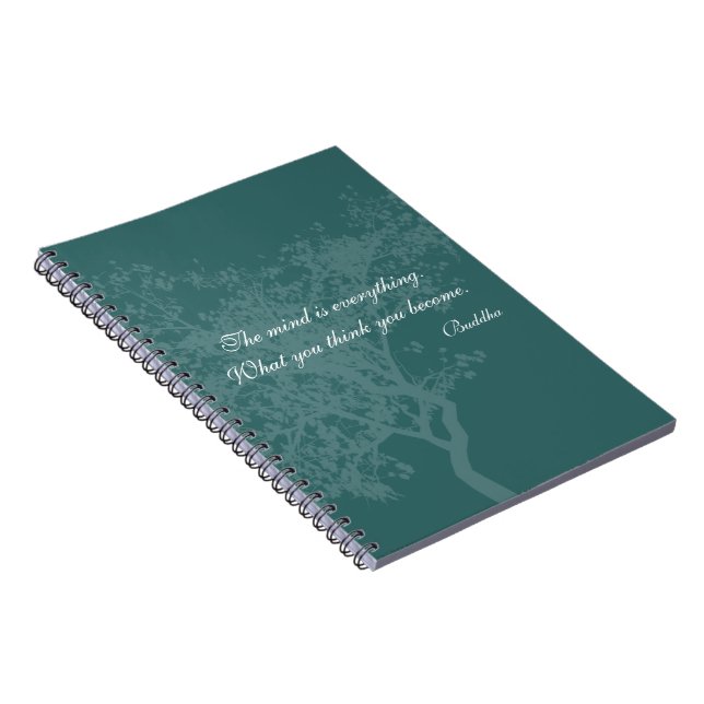 What You Think You Become Quote - Buddha Notebook (Right Side)