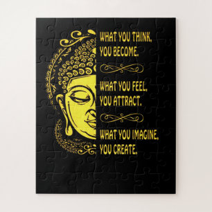 What You Think. You Become. What You Feel, Attract Jigsaw Puzzle
