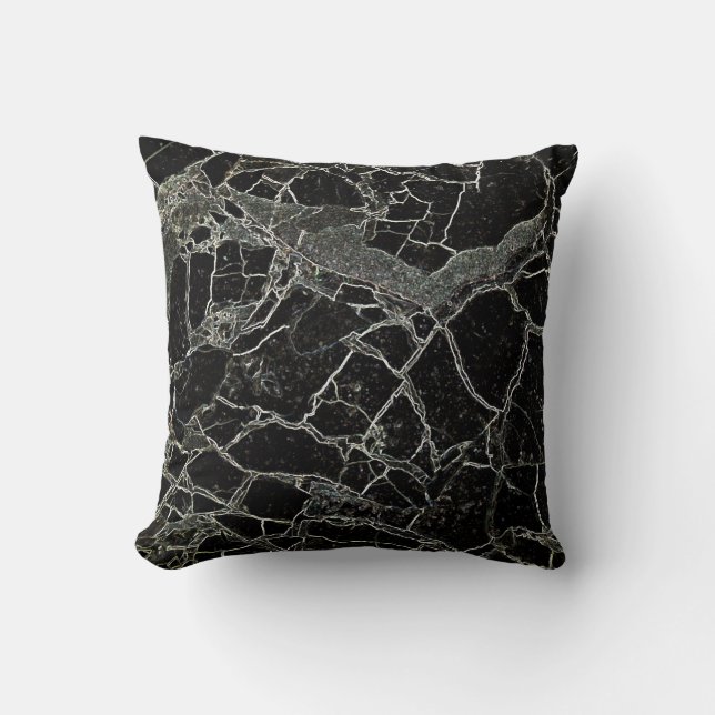 Whatever - Black Throw Pillow (Front)
