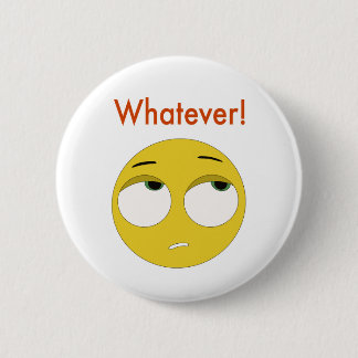 Whatever emoji 2 inch round button