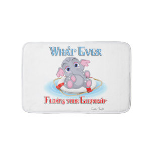 Whatever Floats Your Baby Elephant Bath Mat
