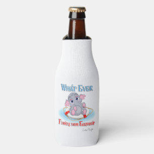 Whatever Floats Your Baby Elephant Bottle Cooler