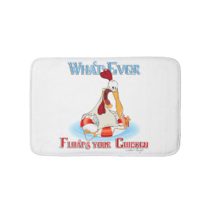 Whatever Floats Your Chicken Bath Mat