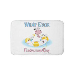 Whatever Floats Your Cow 2 Bath Mat