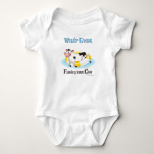 Whatever Floats Your Cow Baby Bodysuit