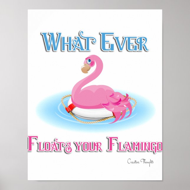 Whatever Floats Your Flamingo 2 Poster (Front)