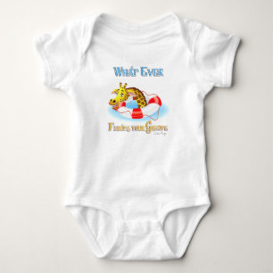 Whatever Floats Your Giraffe 2 Baby Bodysuit
