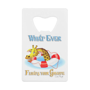Whatever Floats Your Giraffe 2 Wallet Bottle Opener
