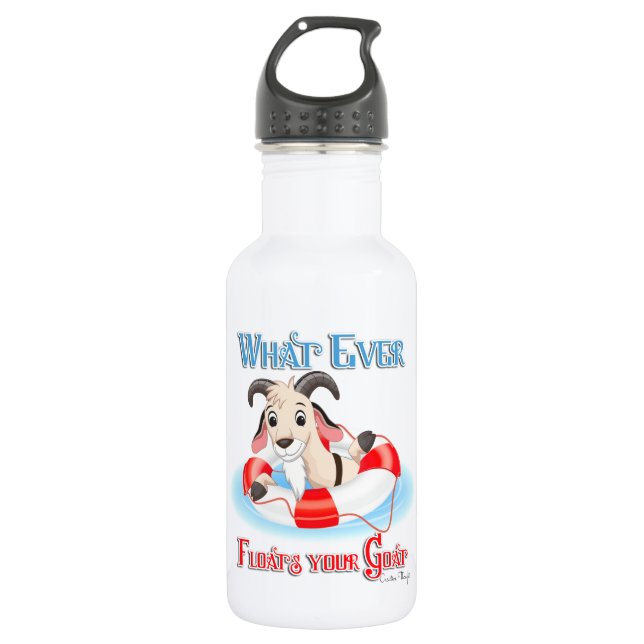 Whatever Floats Your Goat 532 Ml Water Bottle (Front)