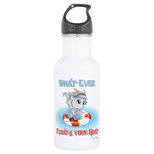Whatever Floats Your Goat 532 Ml Water Bottle (Front)