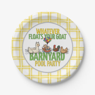 Whatever Floats Your Goat Small Paper Party Plate