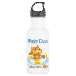 Whatever Floats Your Kitty 532 Ml Water Bottle