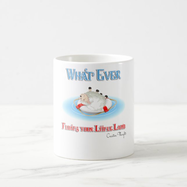 Whatever Floats Your Little Lamb Coffee Mug (Center)