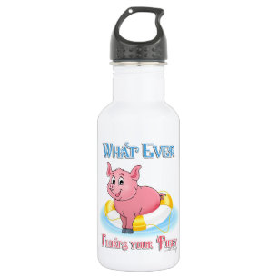 Whatever Floats Your Piggy 532 Ml Water Bottle
