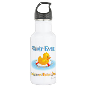 Whatever Floats Your Rubber Ducky 532 Ml Water Bottle