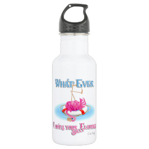 Whatever Floats Your Silly Flamingo 532 Ml Water Bottle