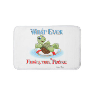 Whatever Floats Your Turtle Bath Mat
