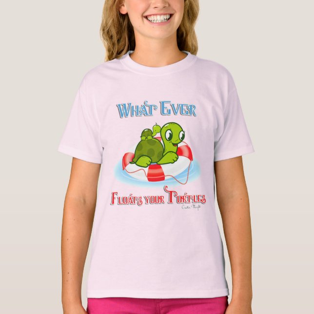 Whatever Floats Your Turtles 2 T-Shirt (Front)