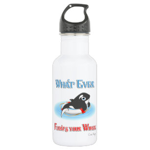 Whatever Floats Your Whale 532 Ml Water Bottle