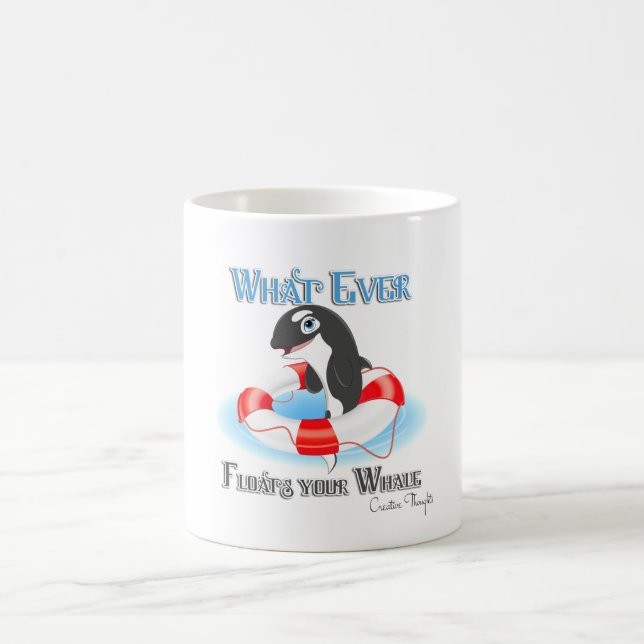 Whatever Floats Your Whale Coffee Mug (Center)