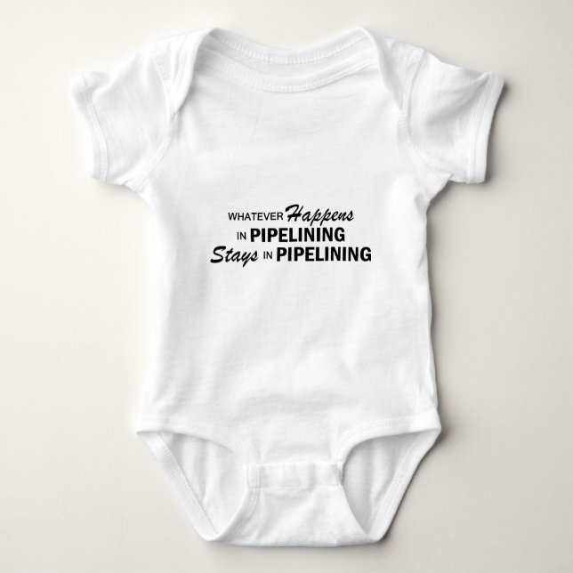 Whatever Happens - Pipelining Baby Bodysuit (Front)