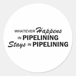 Whatever Happens - Pipelining Classic Round Sticker
