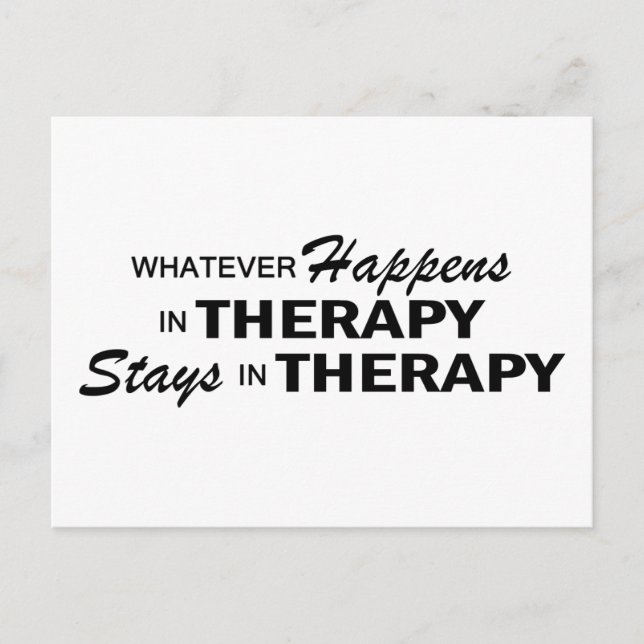 Whatever Happens - Therapy Postcard (Front)