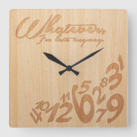Whatever, I'm late anyway - Faux Engrave Wood Look