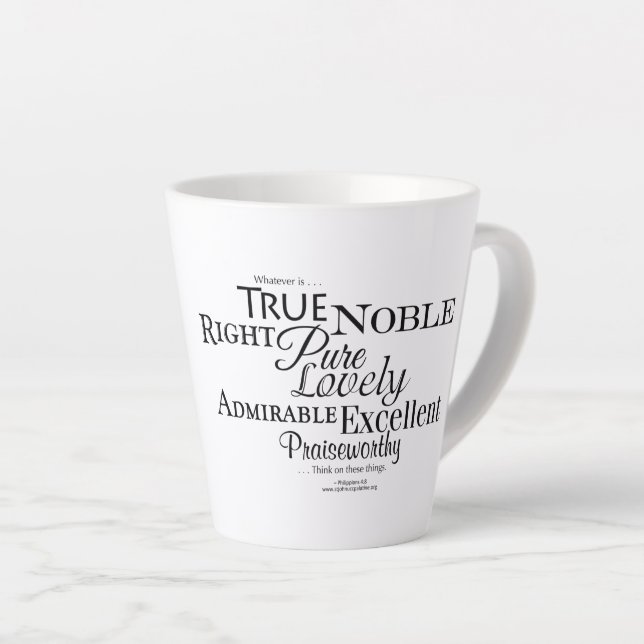 "Whatever is . . ."   Inspirational Mug (Right Angle)