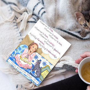 Whatever Is Inspirational Postcard