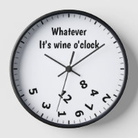 Whatever It's Wine O'clock Funny Drinking Humour
