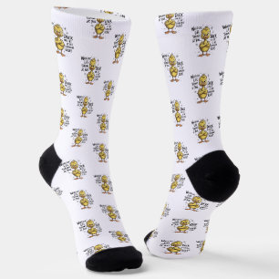 Whatever Life Throws At You Duck Funny Quote Socks