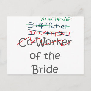 Whatever of the Bride Postcard