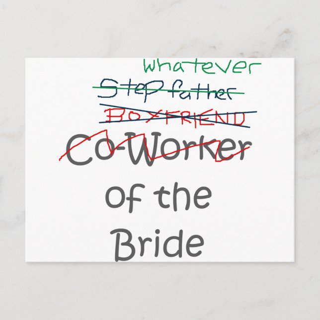Whatever of the Bride Postcard (Front)