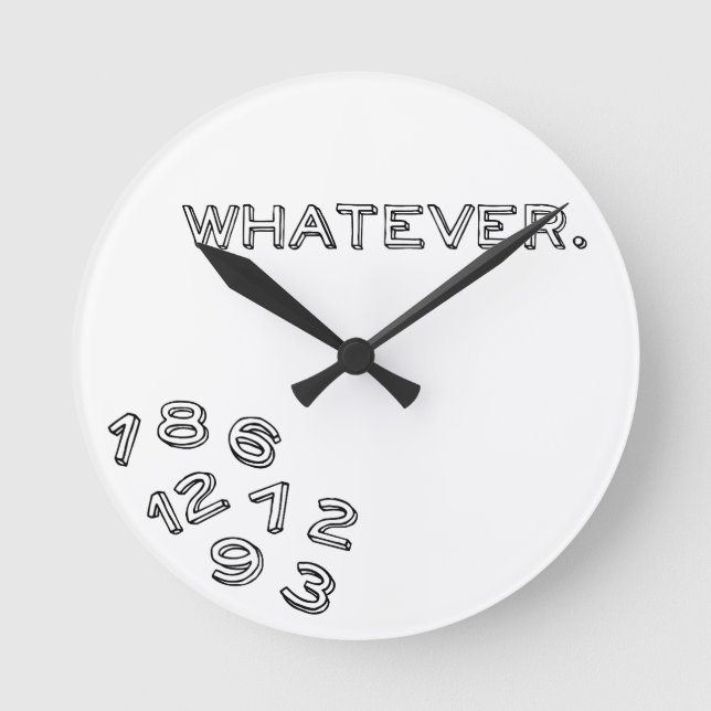 Whatever Round Clock (Front)