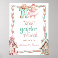 What's Baking gingerbread Gender Reveal Welcome