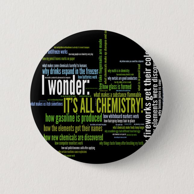 What's chemistry got to do with it? 2 inch round button (Front)