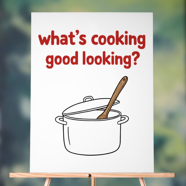 What's Cooking Good Looking Acrylic Sign (Neutral)