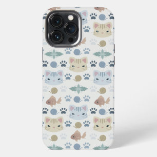 What's Cool, Kitty Cat in Grey and Beige Case-Mate iPhone 13 Pro Max Case