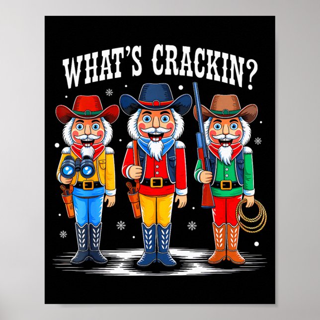 What's Crackin_ Nutcracker Christmas Family Xmas P Poster (Front)