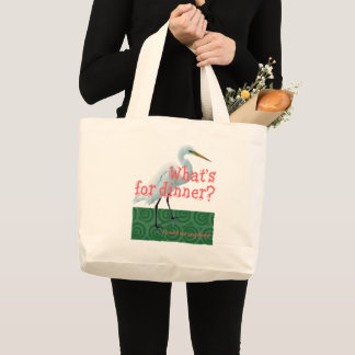 “What's for dinner?” Large Tote Bag