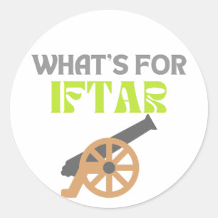 What's For IFTAR -Ramadan 2023-  Classic Round Sticker