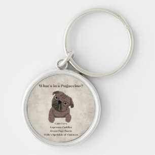 What's in a Pugaccino-Cute Dog-Pug- Keychain