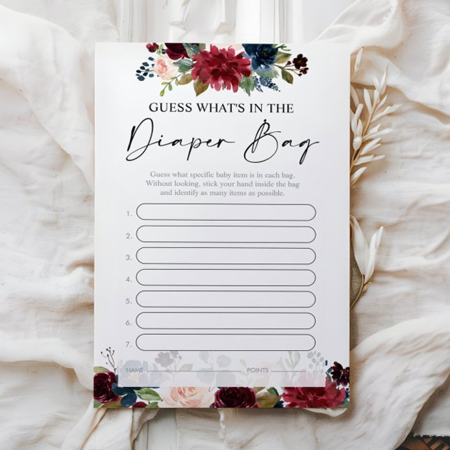 What's in the Diaper Bag Baby Shower Game (Creator Uploaded)