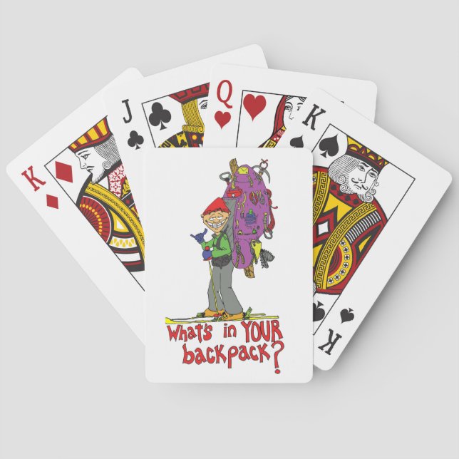 whats in your backpack playing cards (Back)