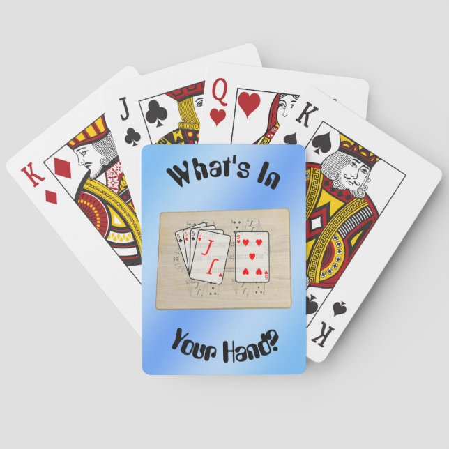 What's In Your Hand? 29 Hand Cribbage Playing Card (Back)
